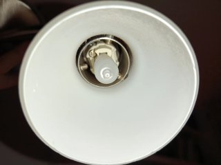 Lámpara de techo 2 focos metal y cristal