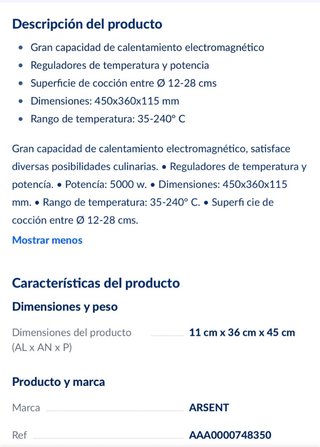 Placa Inducción Profesional 5000W Nueva
