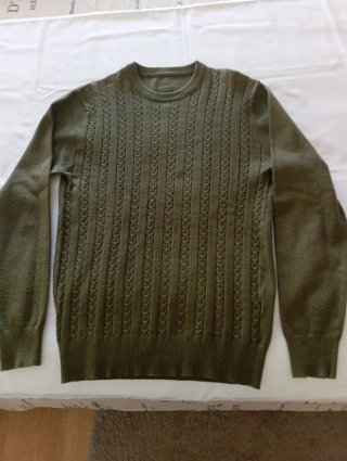 Jersey de lana hombre verde
