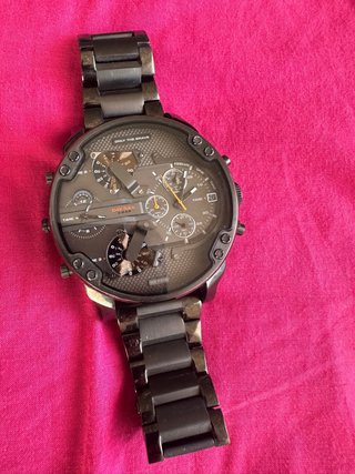 Reloj Diesel Negro y Plateado