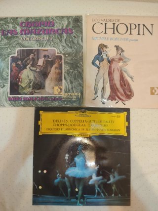 Lote 3 Vinilos Clásicos Chopin