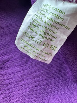 Polo Lacoste Vintage Morado Algodon