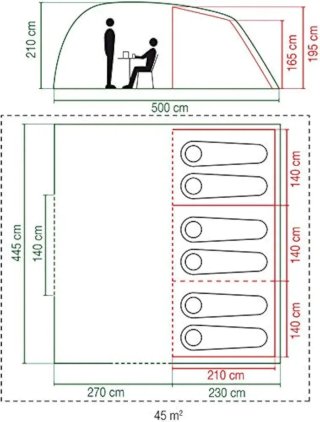 Tenda da campeggio Coleman 6 posti