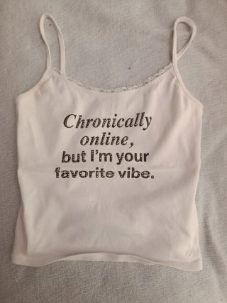 Camiseta tirantes Bershka Favorite Vibe