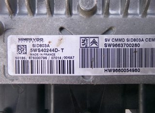 Citroen 108589 5ws40244-t centralita motor ecu c4