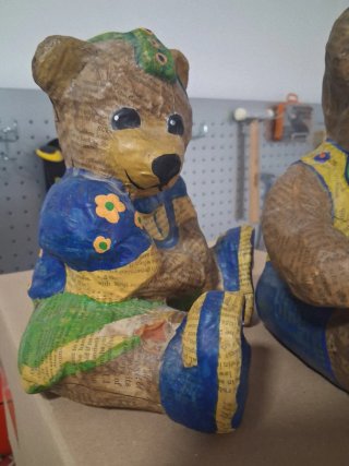 Figuras de Osos Decorativos de Papel