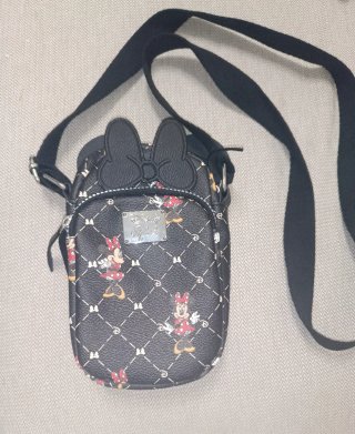 Bolso Disney Minnie Mouse Negro Sin Estrenar