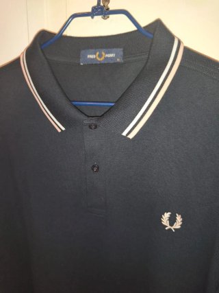 Polo Fred Perry Azul con Rayas