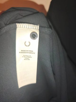 Polo Fred Perry Azul con Rayas