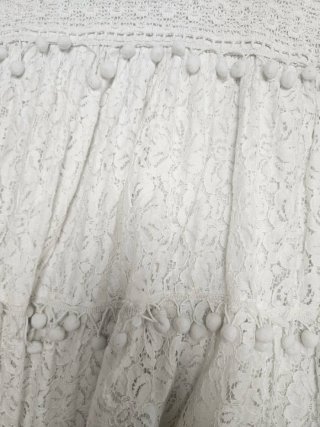 Vestido blanco estilo ibicenco