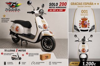 Moto Eléctrica Scooter Blanca Rodea