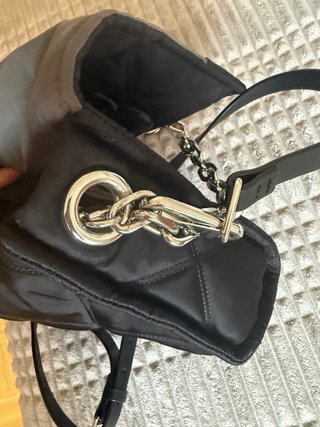 Bolso bandolera Bimba y Lola negro acolchado