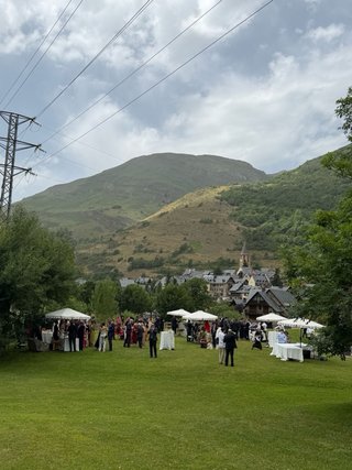 Ombrelloni con base per eventi/matrimoni