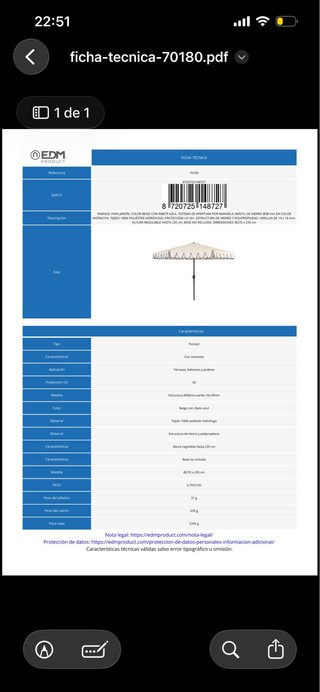 Ombrelloni con base per eventi/matrimoni