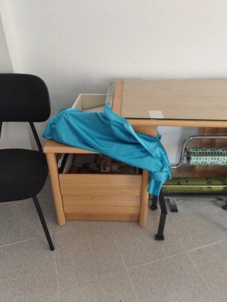 Mesa escritorio con ala y cajonera