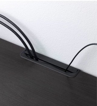 Mueble TV negro y marrón