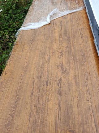 Panel sándwich imitación teja madera