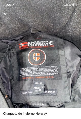 Chaqueta unisex de  Invierno Norway Geographical