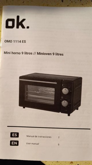 Horno pequeño OK.Utilizado para arcilla polimérica