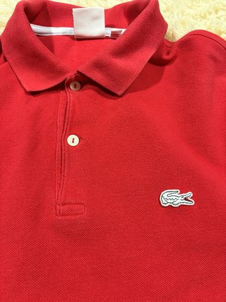 Polo Lacoste Live Hombre Rojo | Talla S | Original