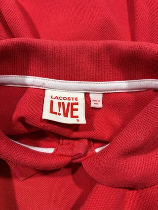 Polo Lacoste Live Hombre Rojo | Talla S | Original