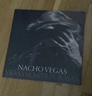 Vinilo Nacho Vegas - Vidas Semipreciosas firmado