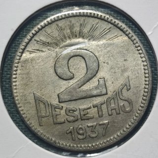 2 PESETAS ASTURIAS Y LEÓN 1937 II REPÚBLICA EBC+