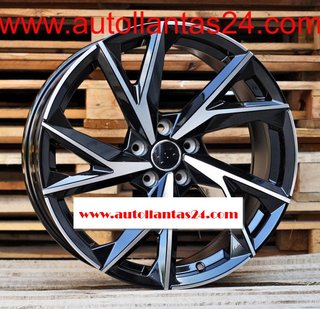 8828 JUEGO DE 4 LLANTAS AUDI RS BLACK META r560023
