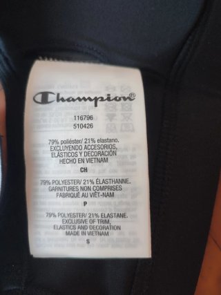 Reggiseno sportivo Champion nero