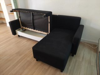 Sofá modular tela negro