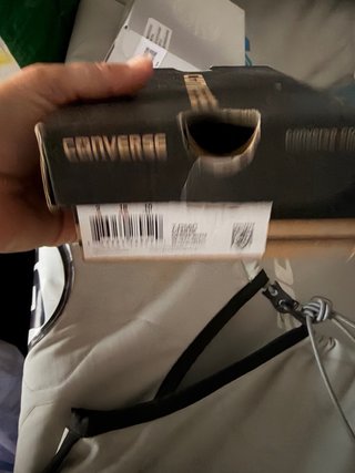 Tenis Converse Blancos y Rojos Talla Bebé