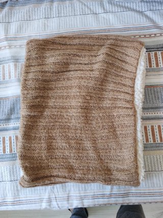 Bufanda cuello de punto con forro interior