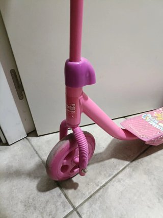 Patín de 3 ruedas rosa para niña