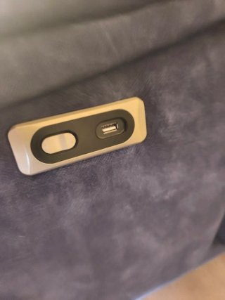 Sofá Cherlon Azul/Gris Tela
