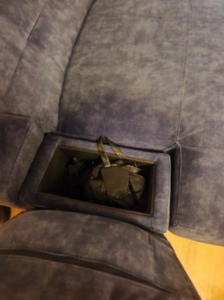 Sofá Cherlon Azul/Gris Tela
