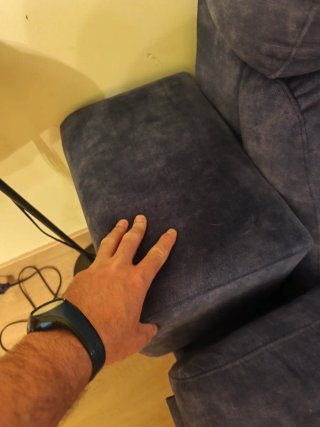 Sofá Cherlon Azul/Gris Tela