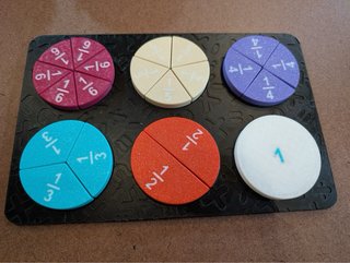 Puzzle Montessori Fracciones Material Educativo