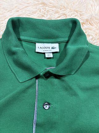 Polo Lacoste Classic Fit Verde Hombre L original