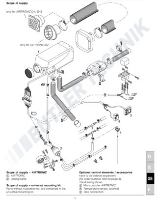 Calefactor estacionario Eberspacher Airtronic D2