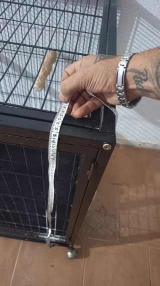 Jaula para loros negra