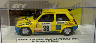 Scalextric Fly Renault 5 GT Turbo Rally 1994