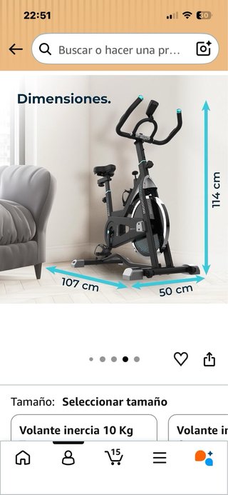 Bicicleta Estática Cecotec DrumFit Indoor