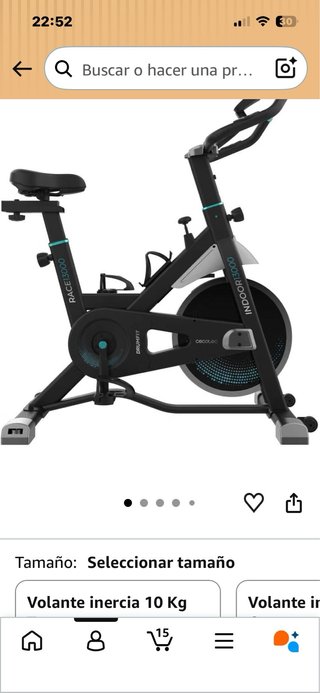 Bicicleta Estática Cecotec DrumFit Indoor