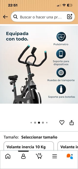 Bicicleta Estática Cecotec DrumFit Indoor