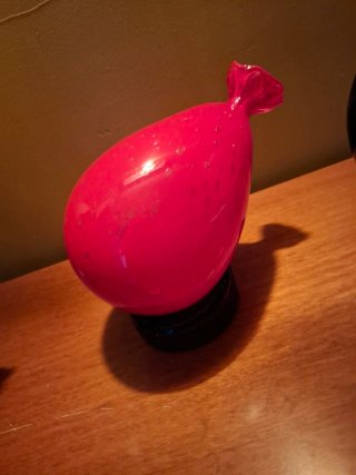 Vaso  in vetro artistico di Murano.
