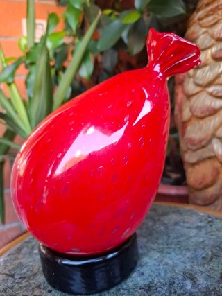 Vaso  in vetro artistico di Murano.