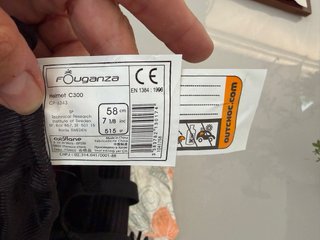 Casco equitación Fouganza terciopelo negro T58