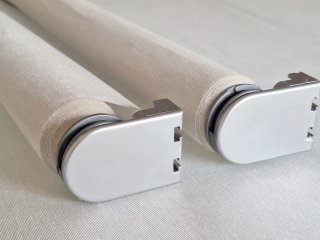 3 Estores Enrollables blanco y acabado en aluminio