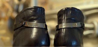 Botines de piel con plataforma y tacón