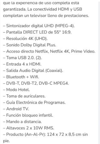 Castellgali !! Hoy!! Vendo!!ii Smart TV 4K UHD